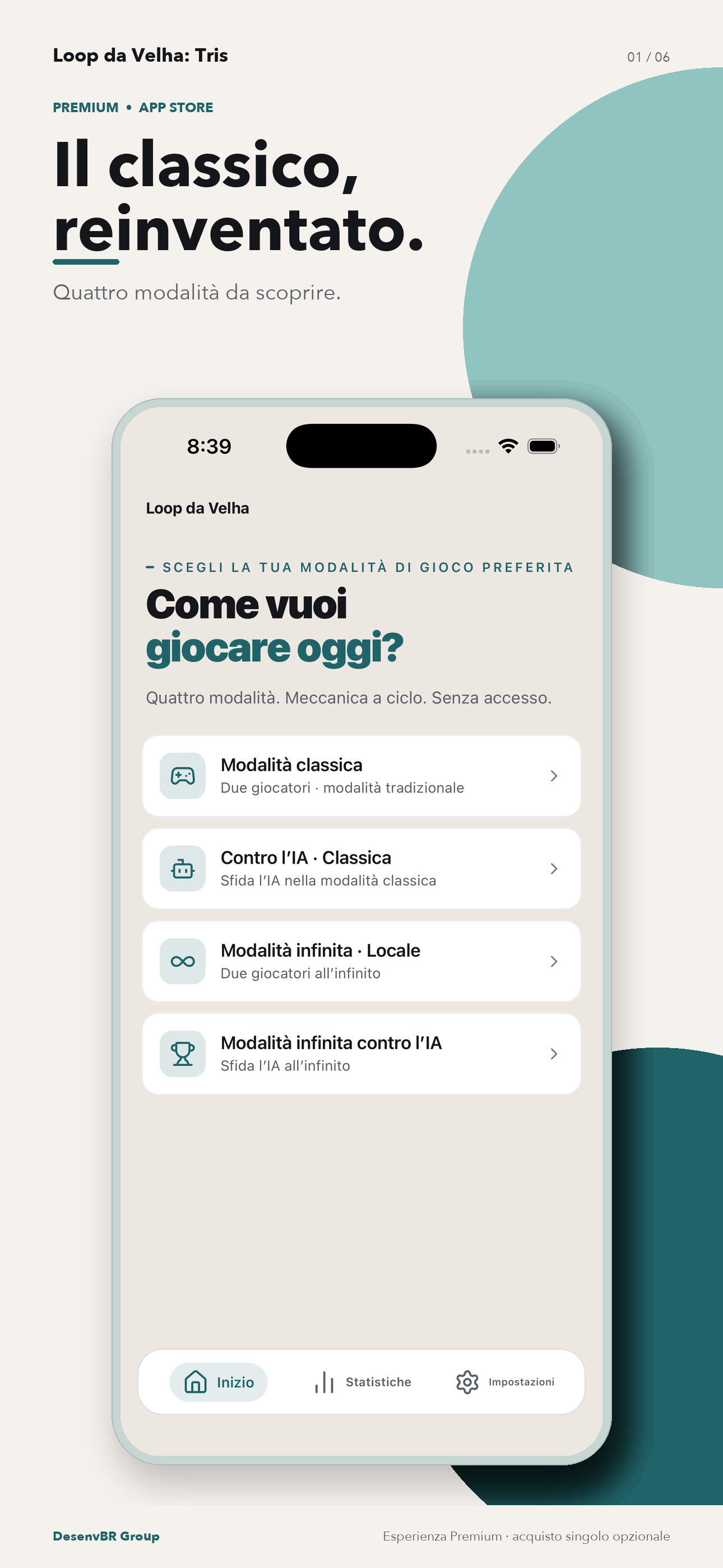 Quattro modalità da scoprire.